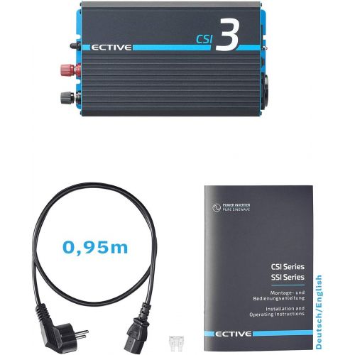  [아마존베스트]-Service-Informationen ECTIVE CSI Power Inverter, 12 V to 230 V, 6 Models: 500 W  3000 W | Power supply and voltage converter/Power Inverter..., 300 W