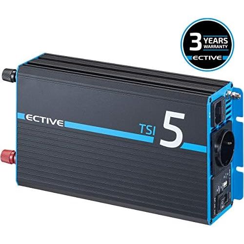  [아마존베스트]-Service-Informationen ECTIVE 500W 12V to 230V Pure Sine Wave Inverter TSI 5 with Integrated NVS and UPS Function