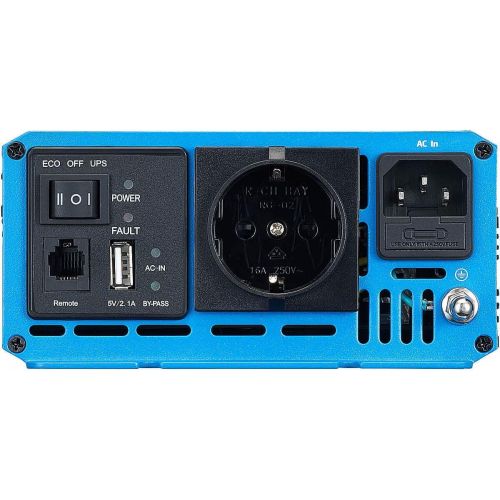  [아마존베스트]-Service-Informationen ECTIVE 500W 12V to 230V Pure Sine Wave Inverter TSI 5 with Integrated NVS and UPS Function