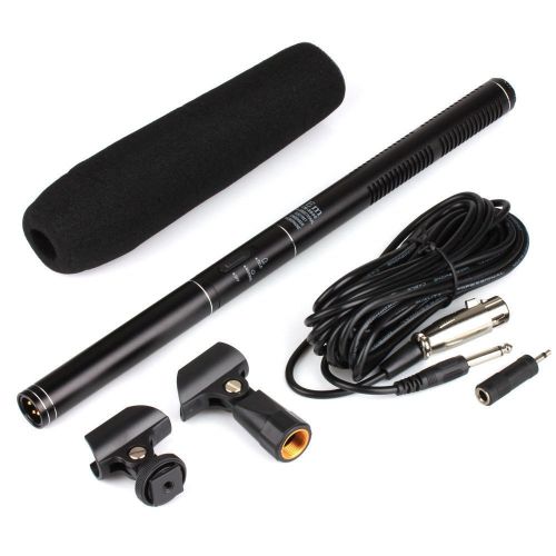  EConcept Professional Long 14.37 Camera Camcorder Shotgun Microphone Uni-Directional System Interview Condenser Mic AAA For for Canon Nikon Any DSLR Camera DV Video Camcorder EC-44