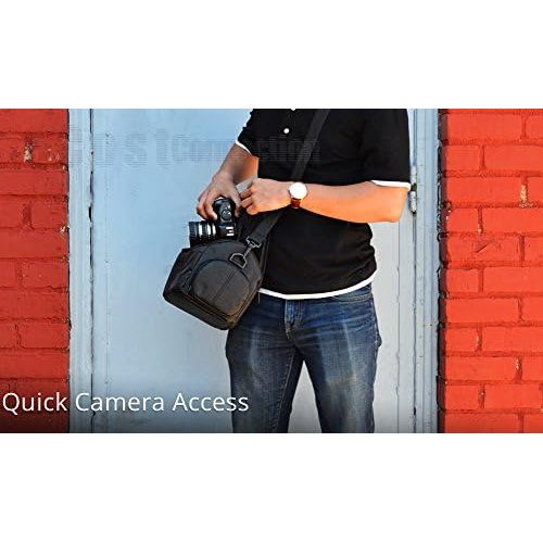  ECost Large Digital Camera / Video Padded Carrying Bag / Case for Nikon D750, D810, D5500, D750, D700, D3000, D3100, D3200, D3300, D5000 Camera & More