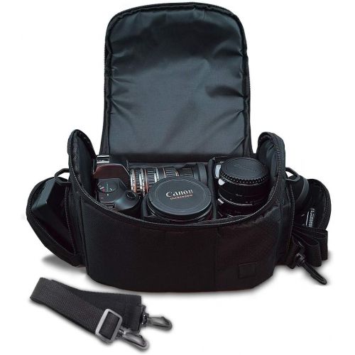  ECost Large Digital Camera / Video Padded Carrying Bag / Case for Nikon D750, D810, D5500, D750, D700, D3000, D3100, D3200, D3300, D5000 Camera & More