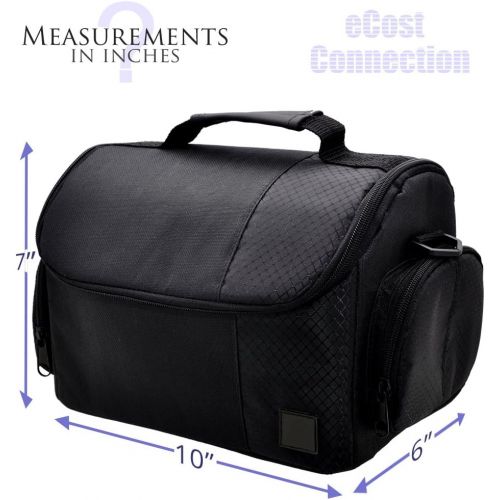  ECost Large Digital Camera / Video Padded Carrying Bag / Case for Nikon D750, D810, D5500, D750, D700, D3000, D3100, D3200, D3300, D5000 Camera & More