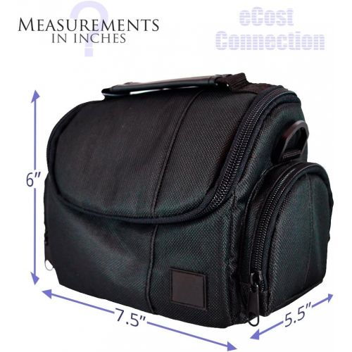  ECost Medium Soft Padded Camera Equipment Bag / Case for Nikon D300, D300S, D3000, D3100, D3200, D5000, D5100, D5200, D5300 & More… + Microfiber Cloth