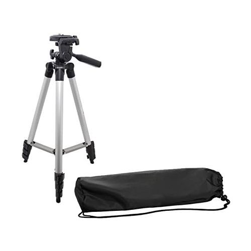  50 Aluminum Camera Tripod with Built in Bubble Level Indicator for All GoPro HERO Cameras + Tripod Mount & an eCostConnection Microfiber Cloth