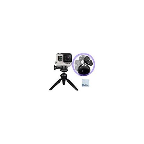  eCostConnection Mini Tripod with Rotating Head for GoPro Hero Cameras + Microfiber Cloth