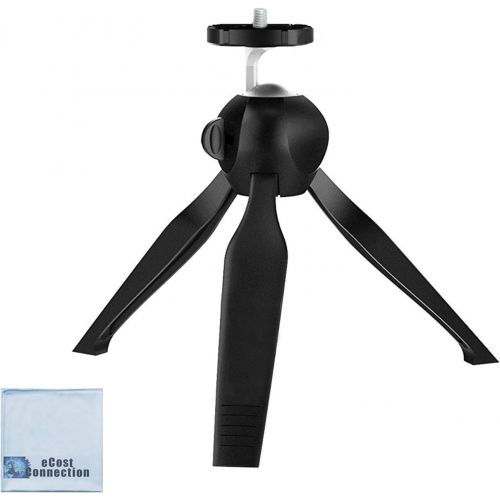  eCostConnection Mini Compact Tripod with Rotating Head for Canon, Sony, Nikon, GoPro & More Compact Cameras, DSLRs and iPhone, Android Devices + Microfiber Cloth