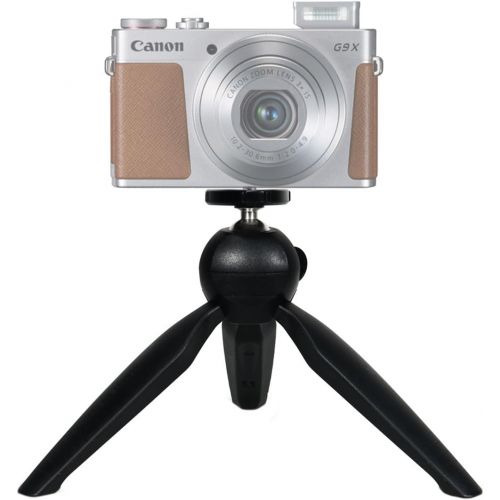  eCostConnection Mini Compact Tripod with Rotating Head for Canon, Sony, Nikon, GoPro & More Compact Cameras, DSLRs and iPhone, Android Devices + Microfiber Cloth