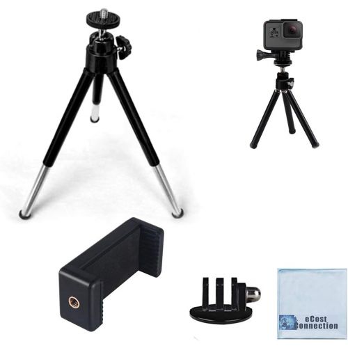  eCostConnection 7 Extendable Mini Tripod + Universal Smartphone Mount + Universal Mount for All GoPros & Microfiber Cloth