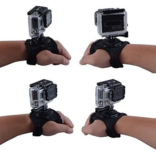  Rotating Wrist Strap Mount for ALL GoPro HERO Cameras + eCostConnection Microfiber Cloth