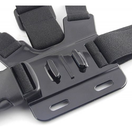  Adjustable Chest Mount Harness for GoPro HERO1, HERO2, HERO3, HERO3+, HERO4, Session, HERO5, Hero 6, Hero 7 8 9 Cameras & eCostConnection Microfiber Cloth