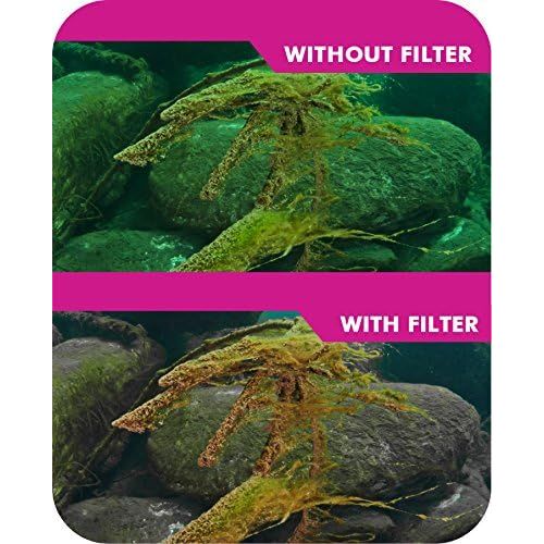  ECostConnection 4pc Filter Kit For GoPro Hero 3 Large Dive case. Filters come w/ Soft case. Red, Purple, Pink and Gray Colors. Scuba Green Water, Scuba Tropical Water, ND & Warming Filters & an eC