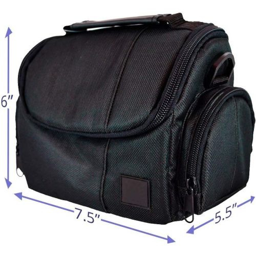  ECostConnection Medium Soft Padded Camera Equipment Bag / Case for Nikon, Canon, Sony, Pentax, Olympus Panasonic, Samsung & Many More