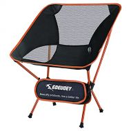 EDEUOEY Ultralight Backpacking Camping Chair: Adults Travel Hiking Heavy Duty 230lb Folding Compact Portable Lightweight Packable Capacity Outdoor Beach Collapsible Picnic Backpack