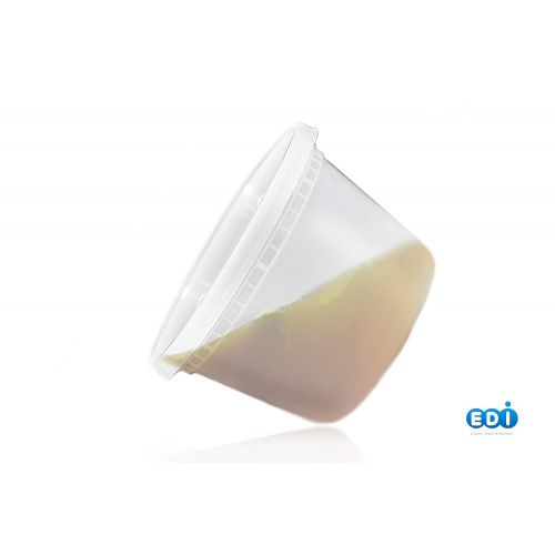  EDI SUPPLIES EDI Wholesale 250 Sets Microwavable Translucent Plastic Soup Food Deli Container With Lid (16OZ)