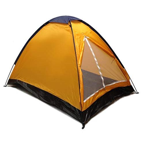  EDMBG Orange Dome Camping Tent 7x5 - 2 Person, Two Man Blue Orange Sealed Bottom NEW