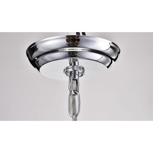  EDVIVI Edvivi Clarus 5-Light 4 Tier Chrome Crystal Chandelier Ceiling Fixture | Glam Lighting