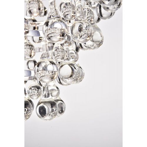  EDVIVI Edvivi Clarus 5-Light 4 Tier Chrome Crystal Chandelier Ceiling Fixture | Glam Lighting