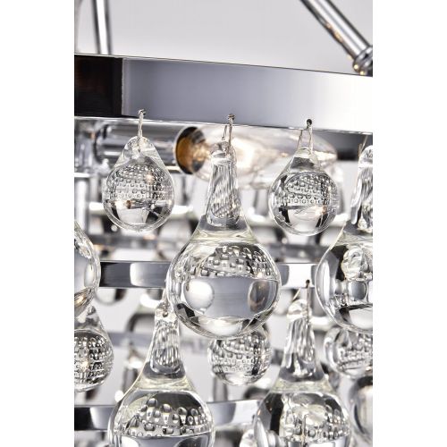  EDVIVI Edvivi Clarus 5-Light 4 Tier Chrome Crystal Chandelier Ceiling Fixture | Glam Lighting