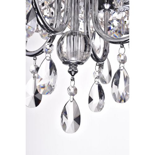  EDVIVI EPG801CH 4 Light Crystal Chandelier Ceiling Fixture