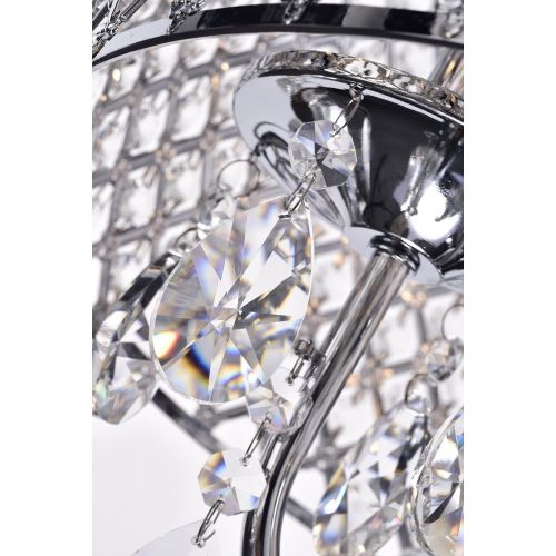  EDVIVI EPG801CH 4 Light Crystal Chandelier Ceiling Fixture