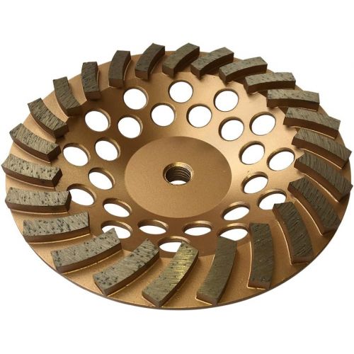  EDiamondTools Grinding Wheels for Concrete and Masonry Available from 4 to 7 Inches - 7 Diameter 24 Turbo Diamond Segments 5/8-11 Arbor