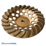 EDiamondTools Grinding Wheels for Concrete and Masonry 4 Diameter 16 Turbo Diamond Segments 5/8-11 Arbor