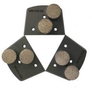 EDiamondTools Trapazoidal Grinding Discs for Lavina and Edco Floor Grinders - #120/150 Grit Medium Bond Set of 3