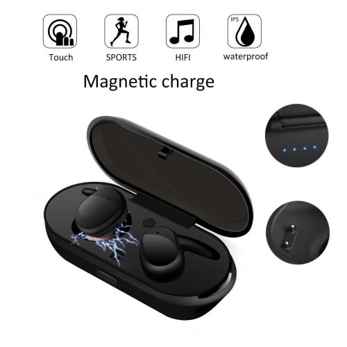  EEEkit Mini Wireless TWS Earbuds, Bluetooth V4.2+ EDR Earphone Smallest Wireless Invisible Headphone, Noise Cancelling Stereo Surround Headset, for iPhone and Android Smart Phones