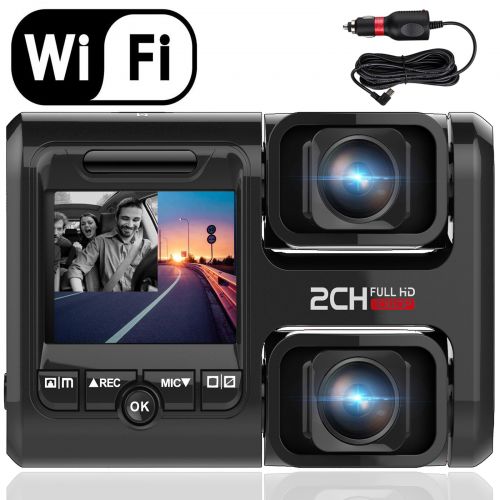  EEEkit 4inch HD 1080P 170 Degree 3 Lens Car DVR Dash Cam Video G-sensor Recorder Rearview Camera