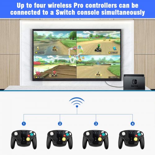  EEEkit 2-pack Remote Control Nunchuk Motion Controller Combo Set with Strap for Nintendo WiiWii UWii mini, Video Game