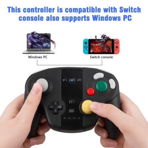  EEEkit 2-pack Remote Control Nunchuk Motion Controller Combo Set with Strap for Nintendo WiiWii UWii mini, Video Game