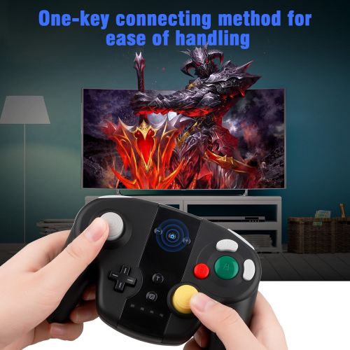  EEEkit 2-pack Remote Control Nunchuk Motion Controller Combo Set with Strap for Nintendo WiiWii UWii mini, Video Game