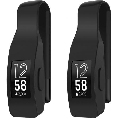  [아마존베스트]EEweca 2-Pack Clip for Fitbit Inspire or Inspire HR Holder Accessory, Black