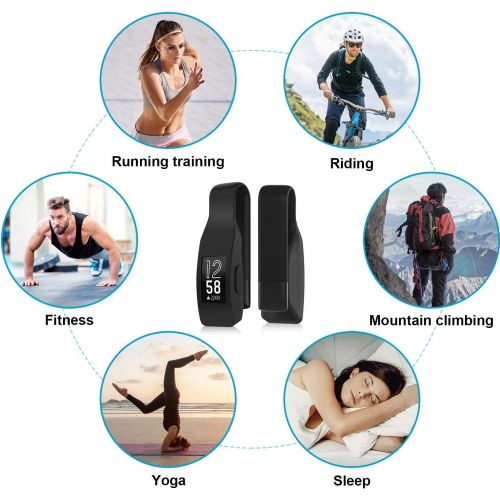  [아마존베스트]EEweca 2-Pack Clip for Fitbit Inspire or Inspire HR Holder Accessory, Black