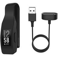 [아마존베스트]EEweca Clip Holder for Fitbit Inspire or Inspire HR with 3.3 ft Charging Cable, Black
