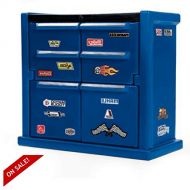 EFD Plastic Dresser For Kids Bedroom Storage Organizer Chest Blue Color With Shelves & e Book By Easy&FunDeals
