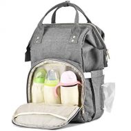 [아마존베스트]EFFORTLE Baby Diaper Bag Backpack Practical Storage Units Large Capacity Nappy Bags Stylish Diaper Bag Organizer