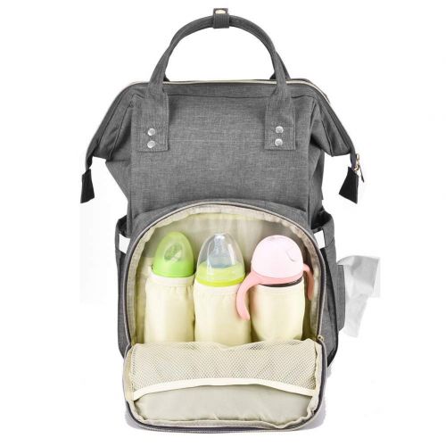  [아마존베스트]EFFORTLE Baby Diaper Bag Backpack Practical Storage Units Large Capacity Nappy Bags Stylish Diaper Bag Organizer