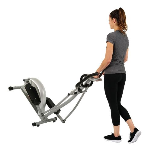  EFITMENT Compact Magnetic Elliptical Machine Trainer with LCD Monitor and Pulse Rate Grips - E005