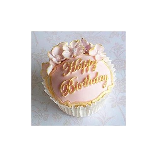  [아마존베스트]Efivs Arts mini Happy Birthday Alphabet border Silicone Chocolate Mold for Cake Topper Decoration Candy Mold Fondant Tool