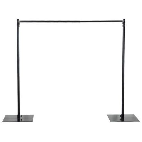  EFavormart Efavormart 10ft x 10ft Heavy Duty Pipe and Drape Kit Backdrop Support with Weighted Metal Steel Base