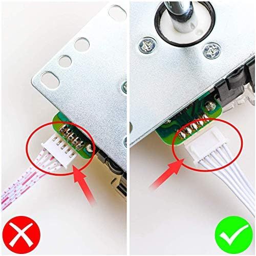  EG STARTS Zero Delay USB Encoder to PC Games Controllers for Arcade Joystick Sanwa DIY Kits Parts Mame Games (5Pin + 2.8mm Cables)