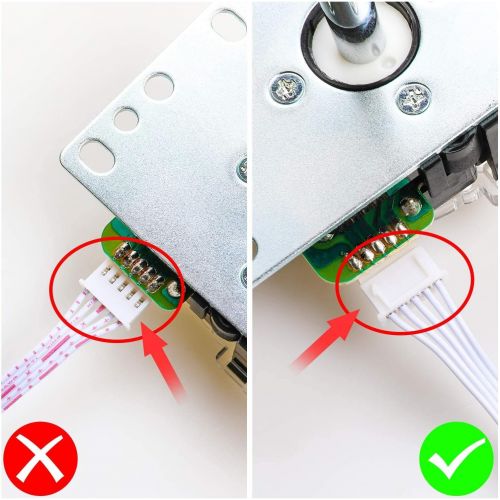  EG STARTS Zero Delay USB Encoder to PC Games Controllers for Arcade Joystick Sanwa DIY Kits Parts Mame Games (5Pin + 2.8mm Cables)