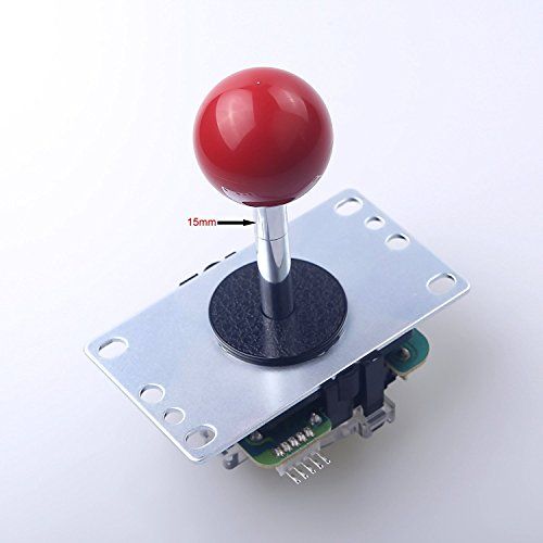  [아마존베스트]EG STARTS 2x Chrom Arcade DIY Shaft Extender Joystick Verlangerungsstange Extender Wellen Fuer Sanwa Joystick & Zippyy Joystick & Jamma Extension & Control Extender