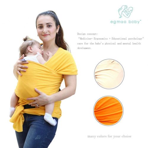  EGMAO BABY Baby Wrap Carrier Sling,All-in-1 Stretchy Breastfeeding Cover,Cotton Newborn...