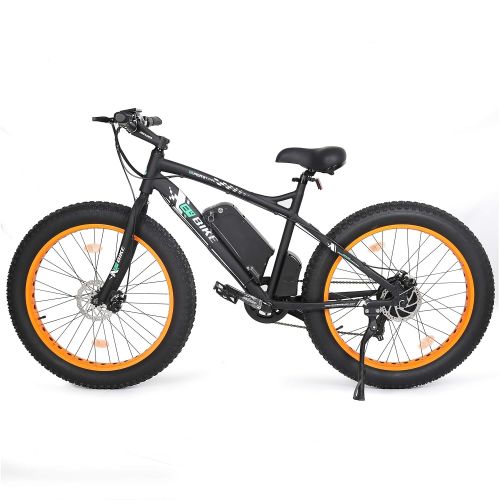  EGO BIKE 26 New Fat Tire Electric Bike Beach Snow Bicycle ebike 500W Black/Orange 2016 electric moped