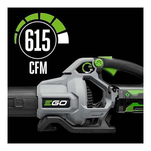  EGO ST6151LB 15-Inch 56-Volt Lithium-ion Cordless POWERLOAD™ String Trimmer with Aluminum Telescopic Shaft & 615 CFM Blower Combo Kit with 2.5Ah Battery and Charger Included