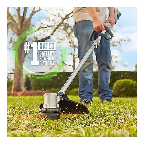  EGO Power+ ST1502LB 15-Inch Cordless String Trimmer & 530CFM Blower Combo Kit with 2.5Ah Battery and Charger Included, Black