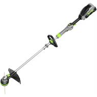 EGO ST1511T 15-Inch 56-Volt Lithium-Ion Cordless String Trimmer Kit Alu Foldable Shaft Battery and Charger Included, 15in Powerload/Telescopic/Gauge(2.5AH), Black